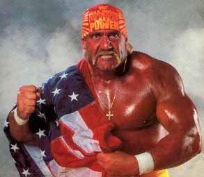 Hulk Hogan Holds The American Flag 