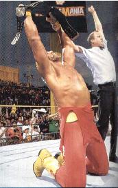 Hulk Hogan Holds The Belt In Amazement