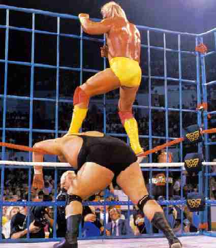 Hogan Chokes Bundy With His Foot