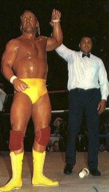 Muhammad Ali Raises Hogan's Hand