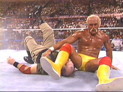 Hogan Hits The Leg Drop On Sgt. Slaughter