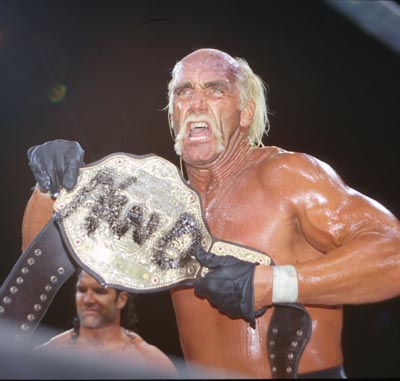 Hogan Shows Off The NWO Belt